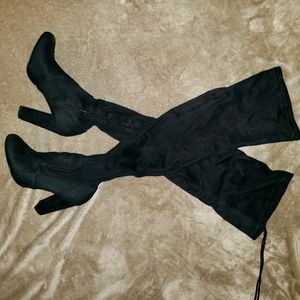 Thigh High Suede Heels